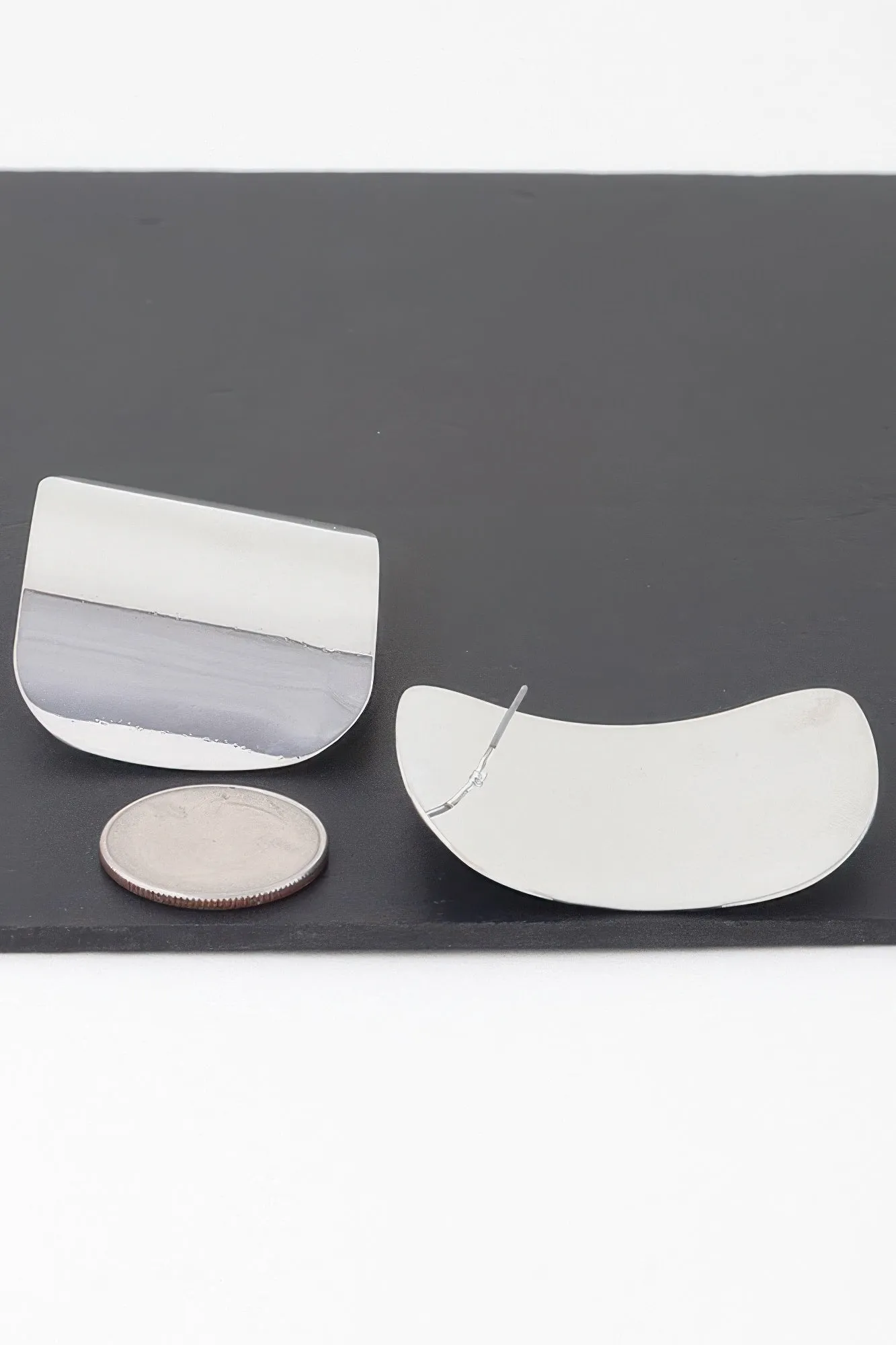 Modern Shiny Plate Earrings