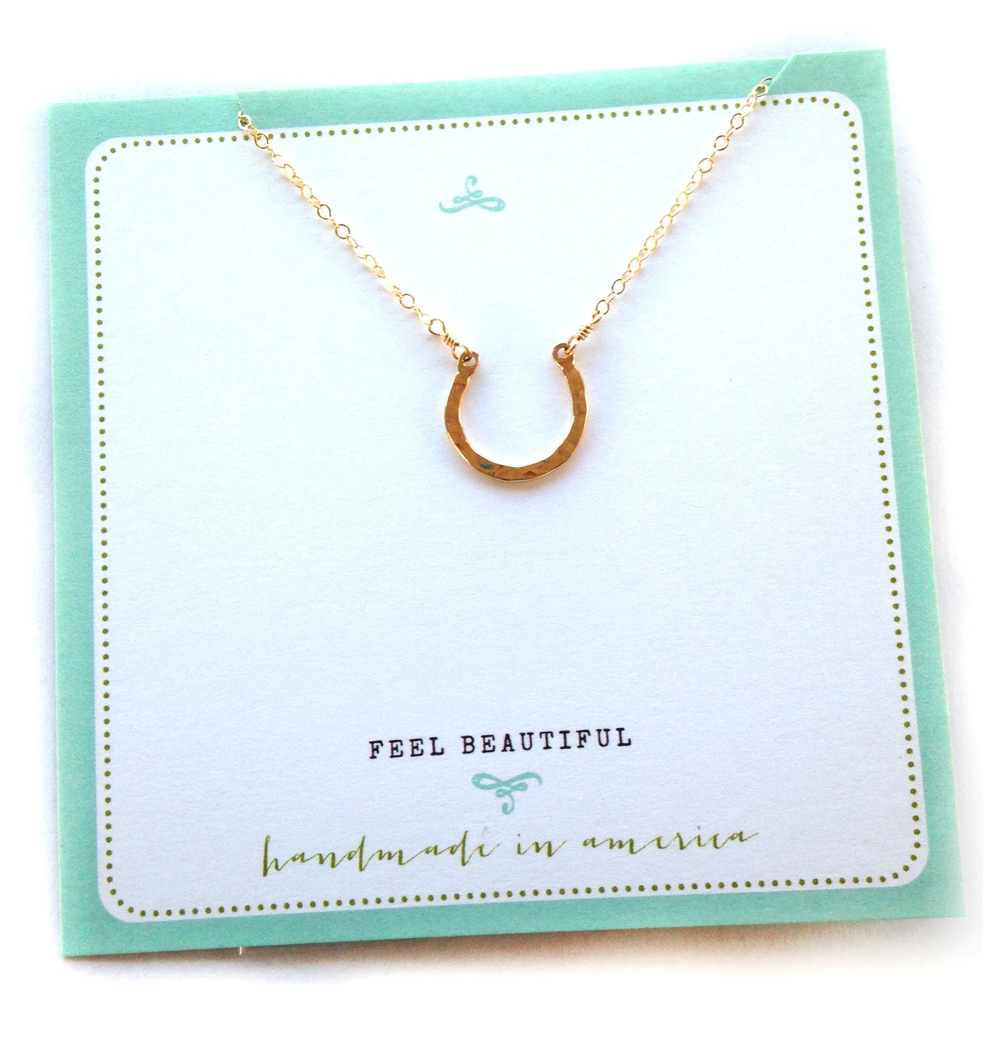 necklace . mini hammered you