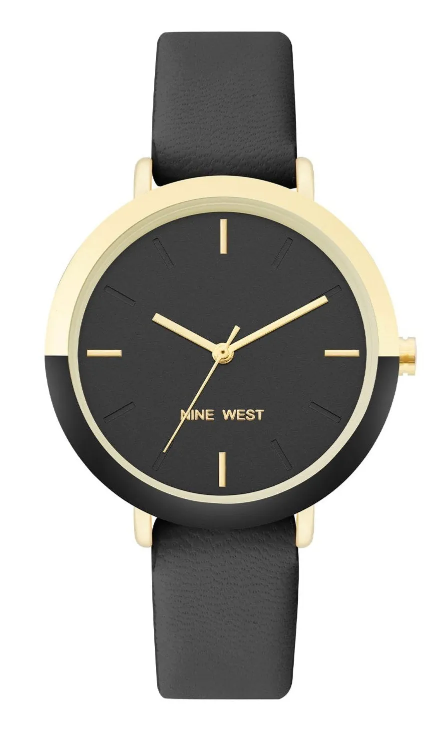 Nine West Black Dial Analog Watch For -  Ladies NW-2346GPBK