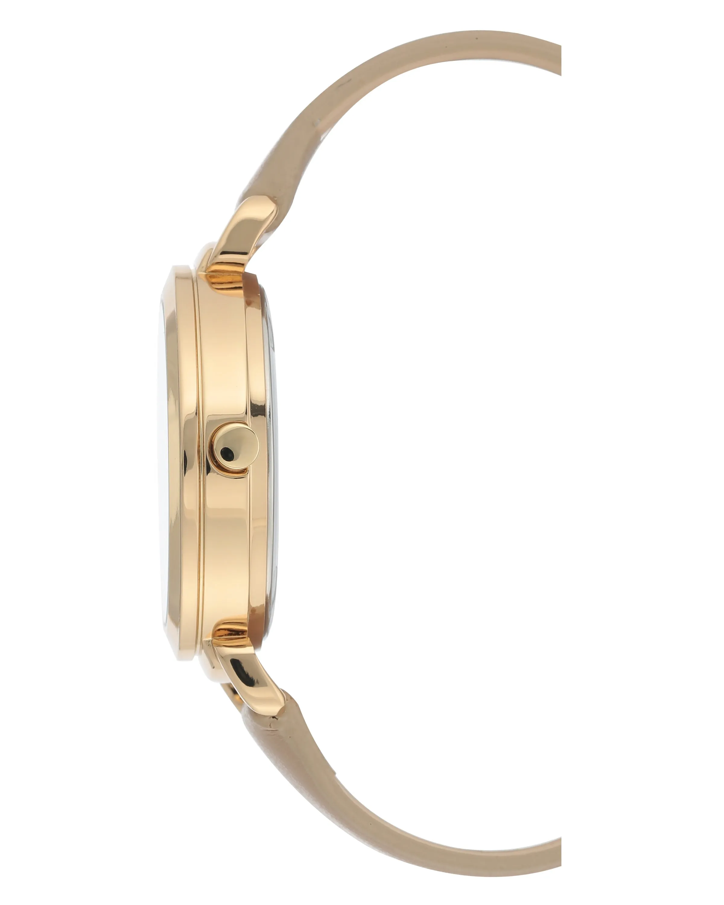 Nine West Tan Dial Analog Watch For -  Ladies NW-2288GPTN