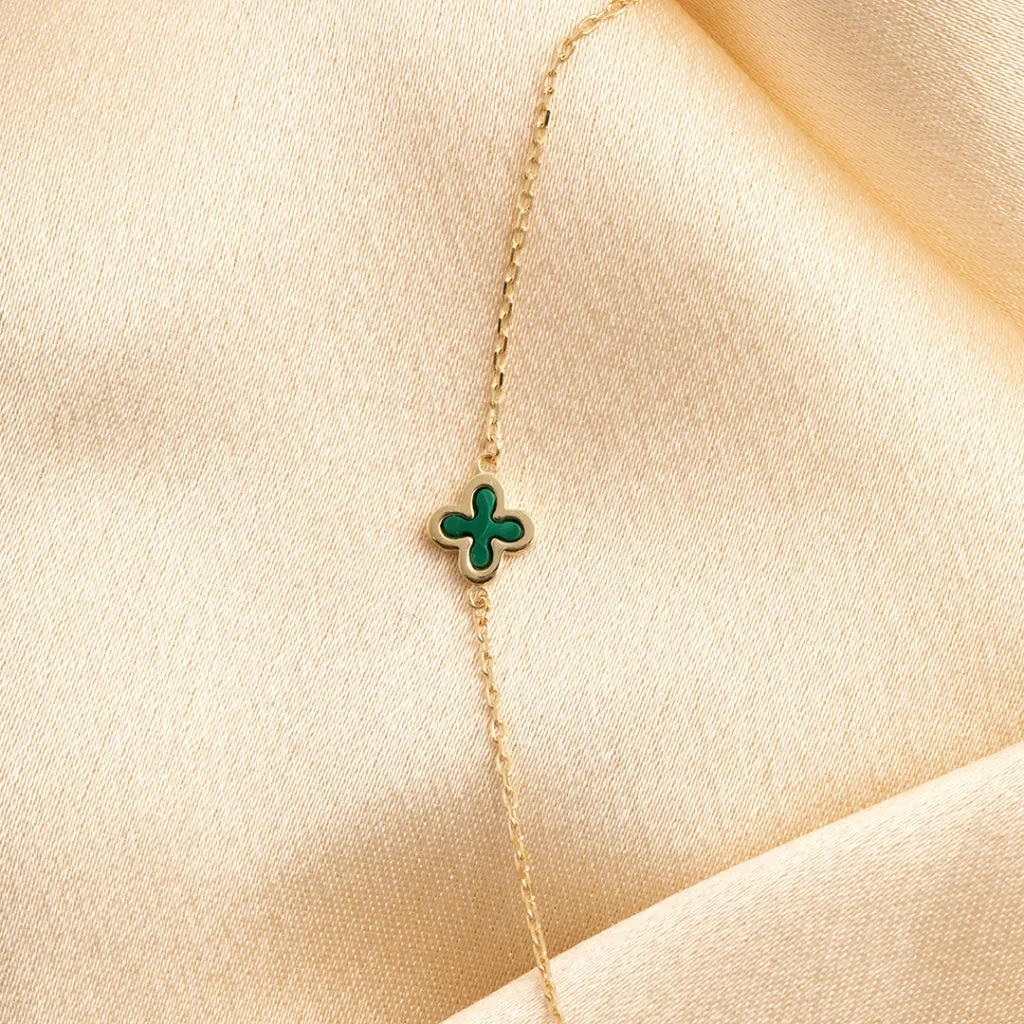 Palace Malachite Necklace | 9ct Gold