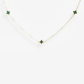 Palace Malachite Necklace | 9ct Gold