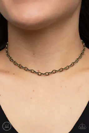 Paparazzi Necklace ~ Keepin it Chic - Brass
