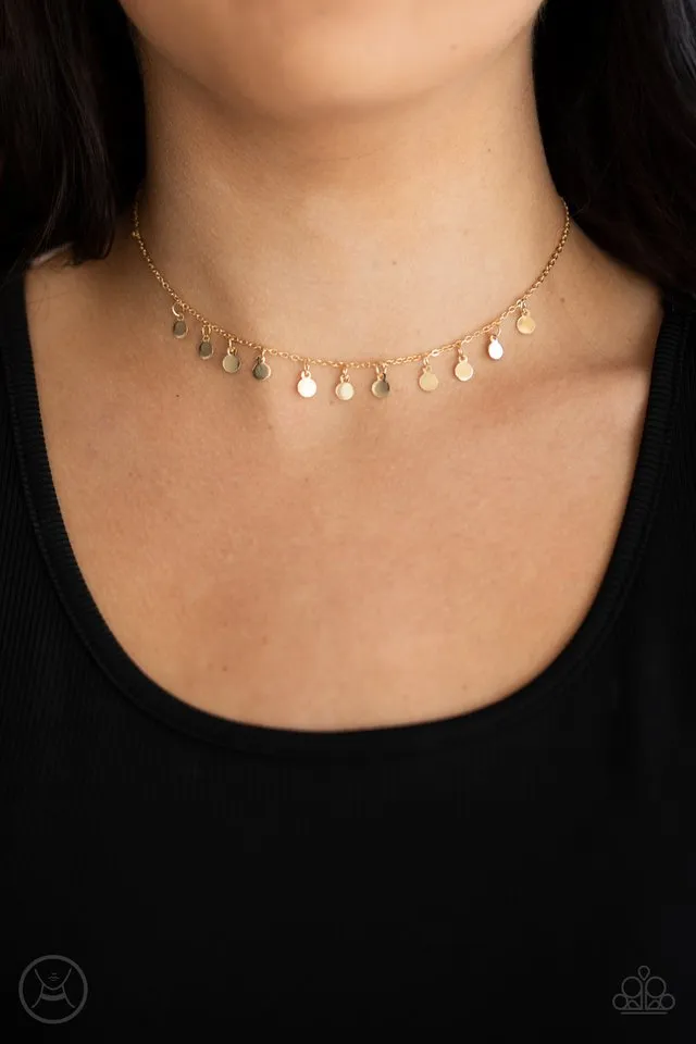 Paparazzi Necklace ~ Ready, Set, DISCO! - Gold