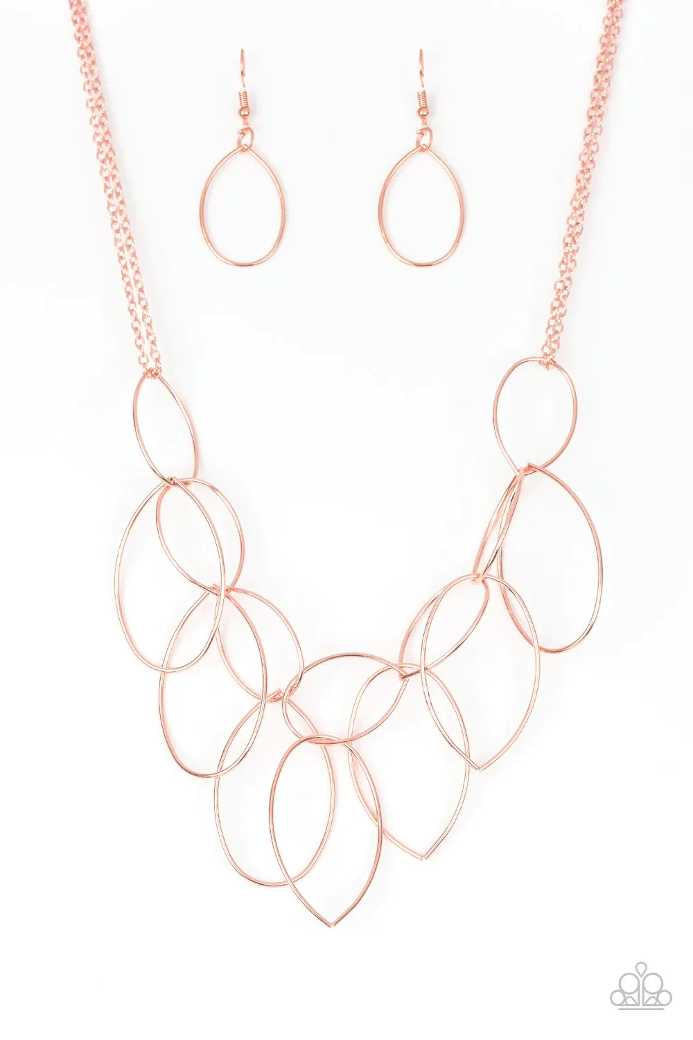 Paparazzi Top-TEAR Fashion Copper Short Necklace