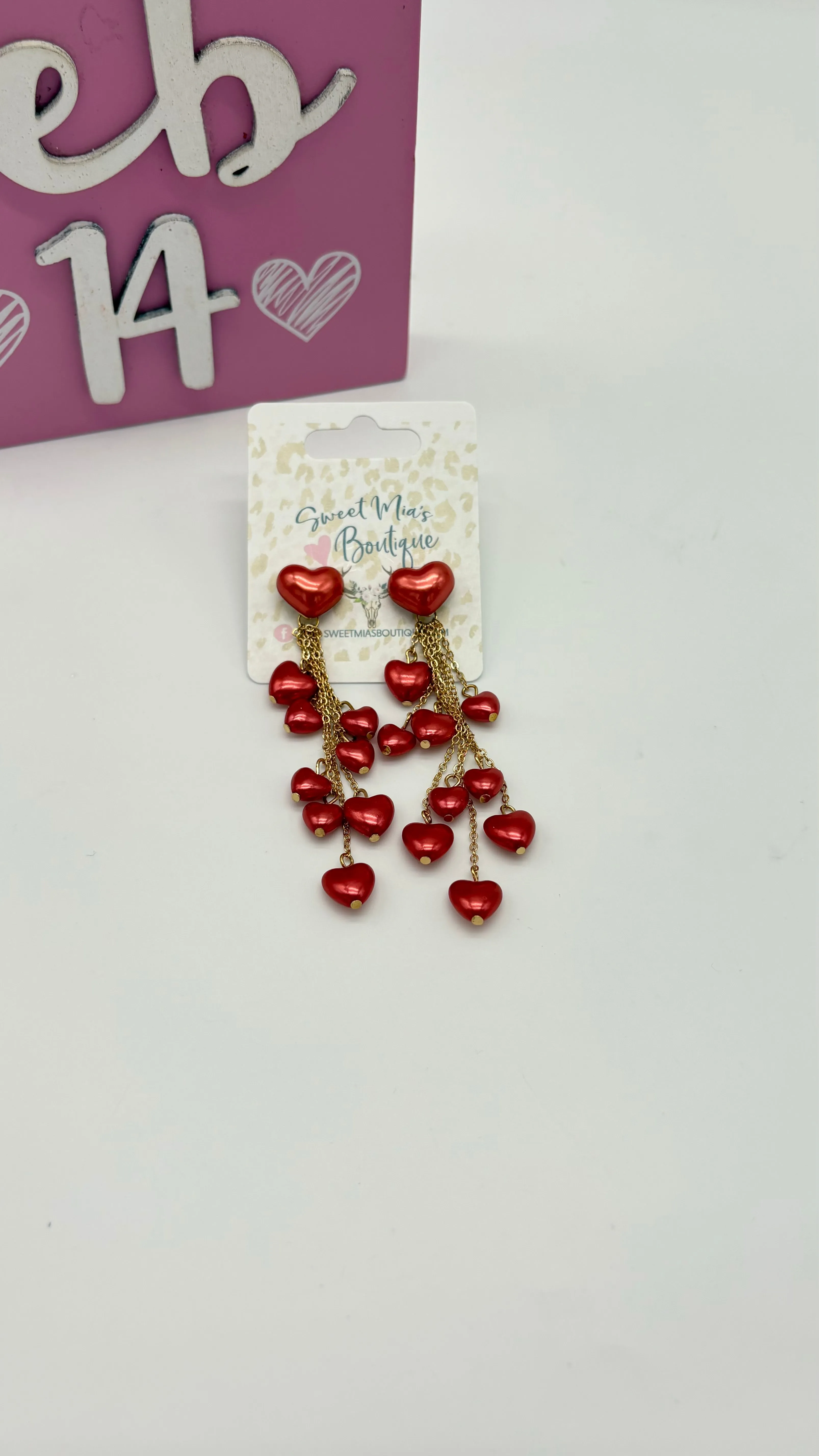 Rainfall Heart Earrings