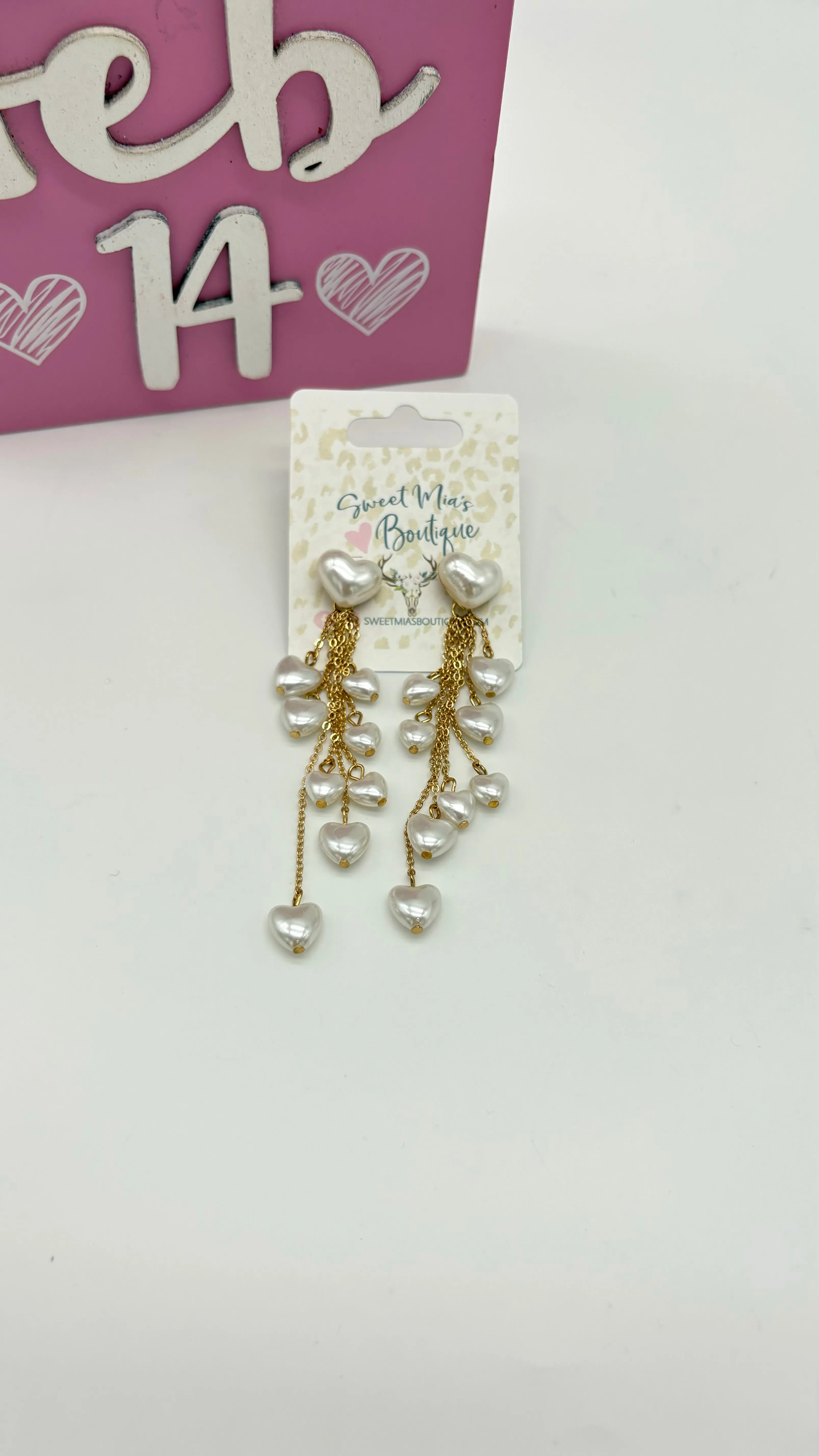 Rainfall Heart Earrings