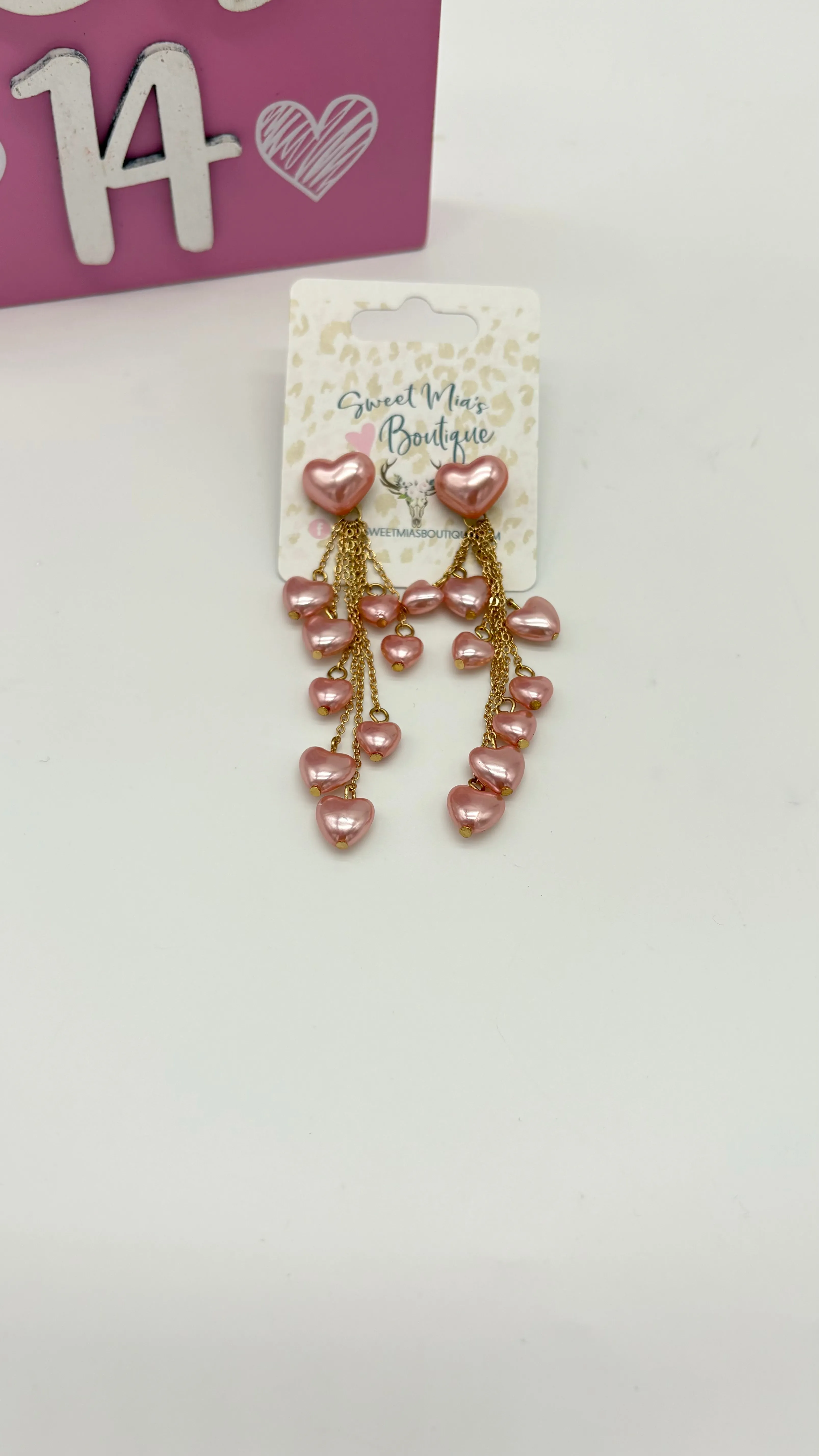 Rainfall Heart Earrings