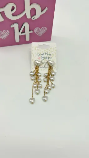 Rainfall Heart Earrings