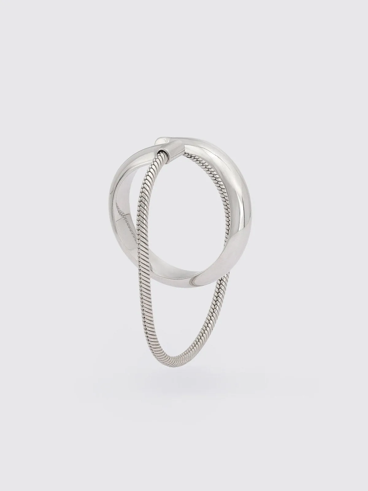 Rosalinde Mid-Size Hoop w/ Chain