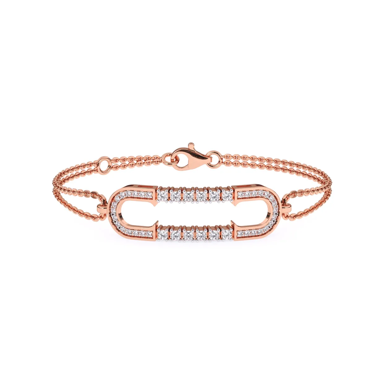 Rose Gold Stylish Charm Adjustable Free Size Designer Bracelet