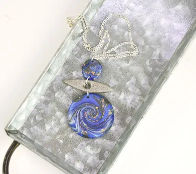 Sculpey Premo™ Indigo Lentil Necklace