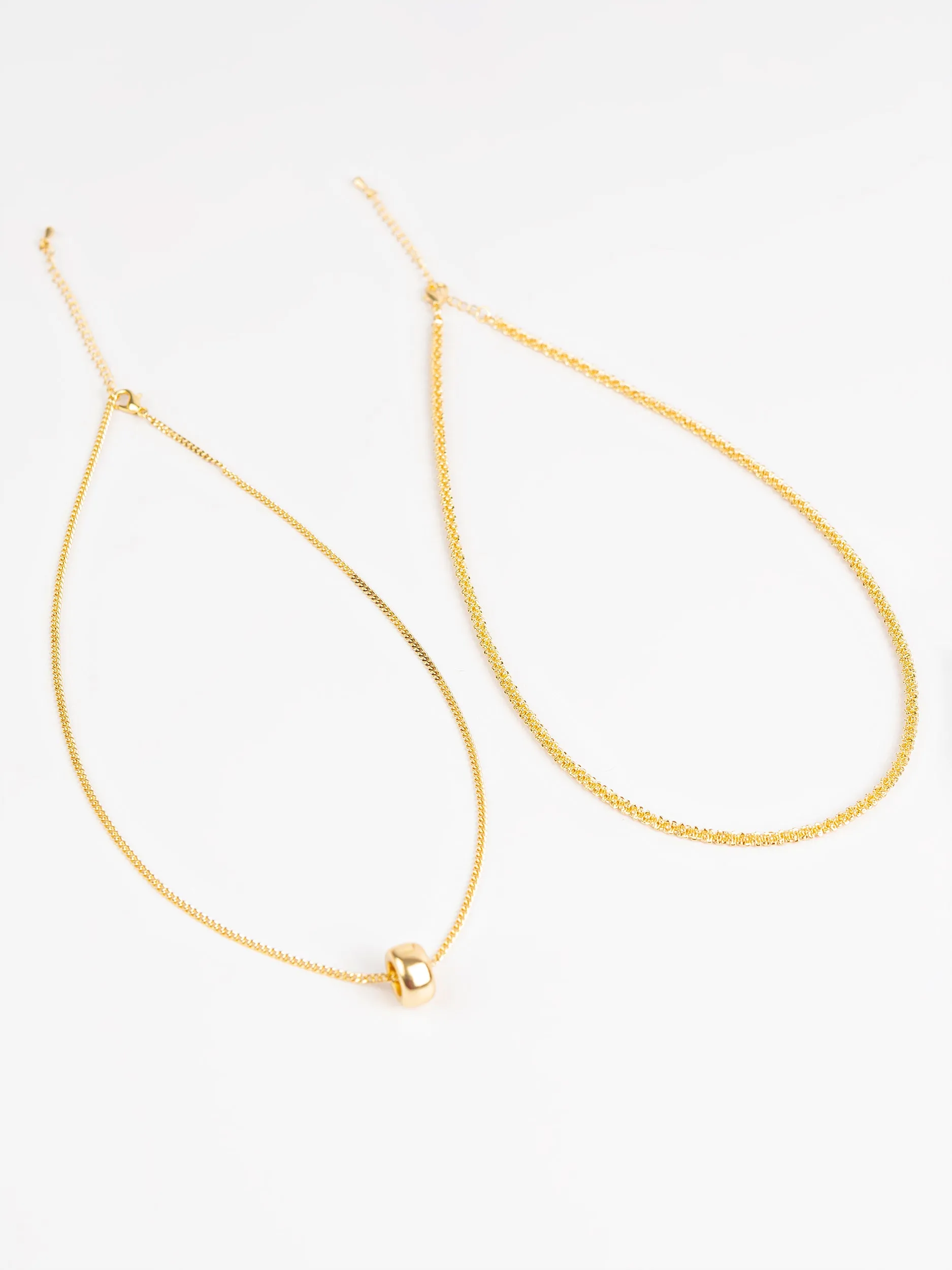 Set Of Minimal Gold Necklaces
