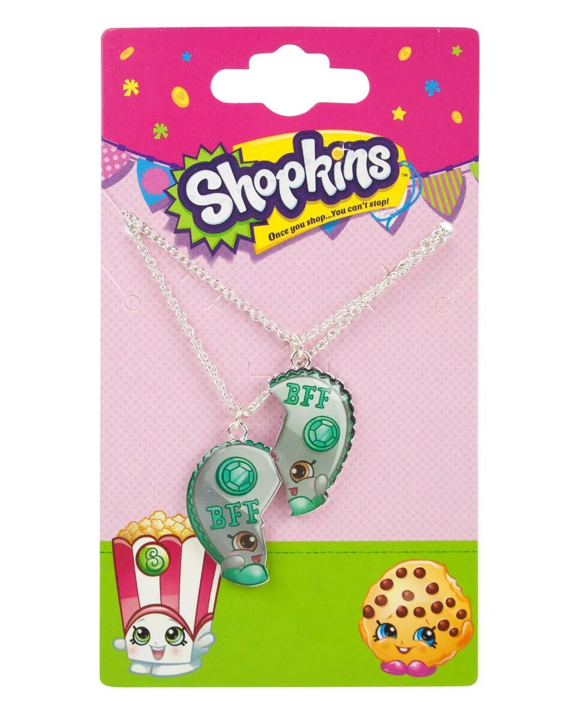 Shopkins Chelsea Charm Best Friend Necklaces Set
