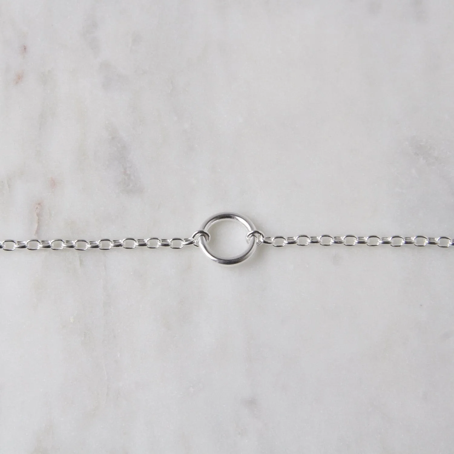 Sterling Silver Heavy Circle Bracelet