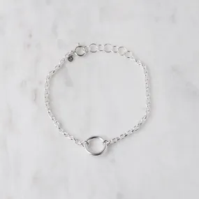 Sterling Silver Heavy Circle Bracelet