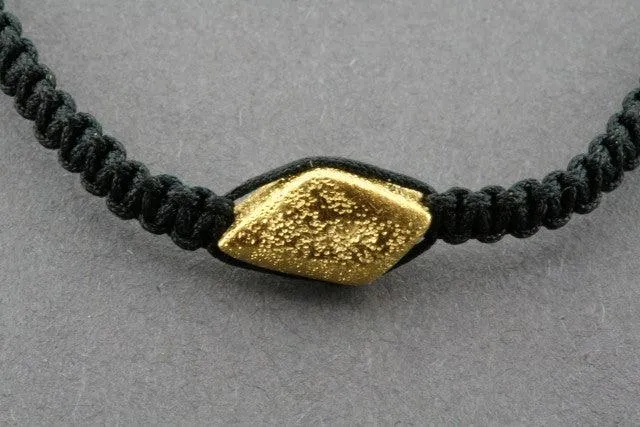 string bracelet - diamond - gold sparkle