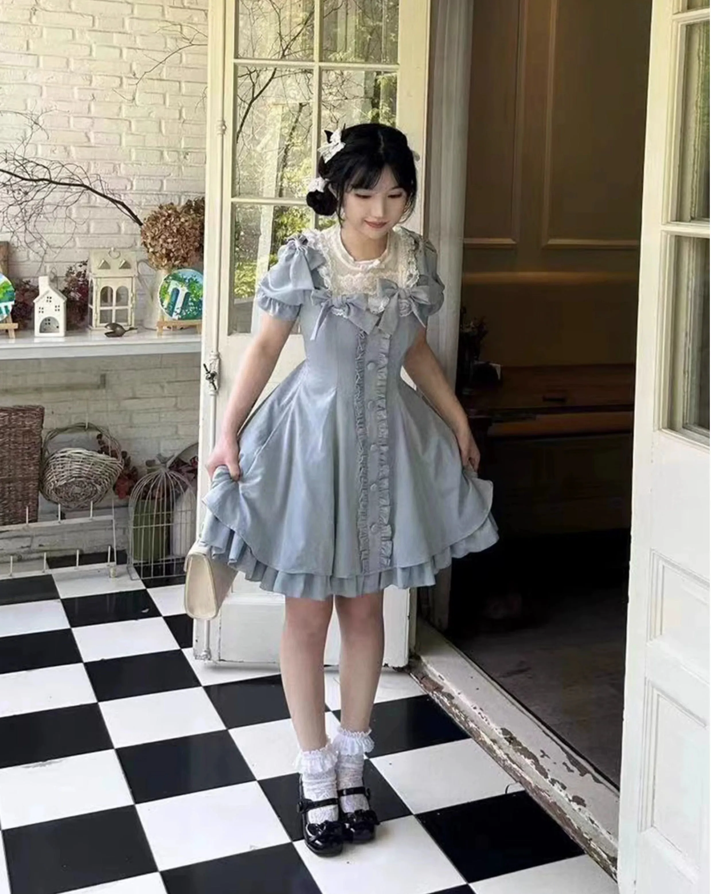 Sweet Wood~Plus Size Lolita OP Dress Summer Dress