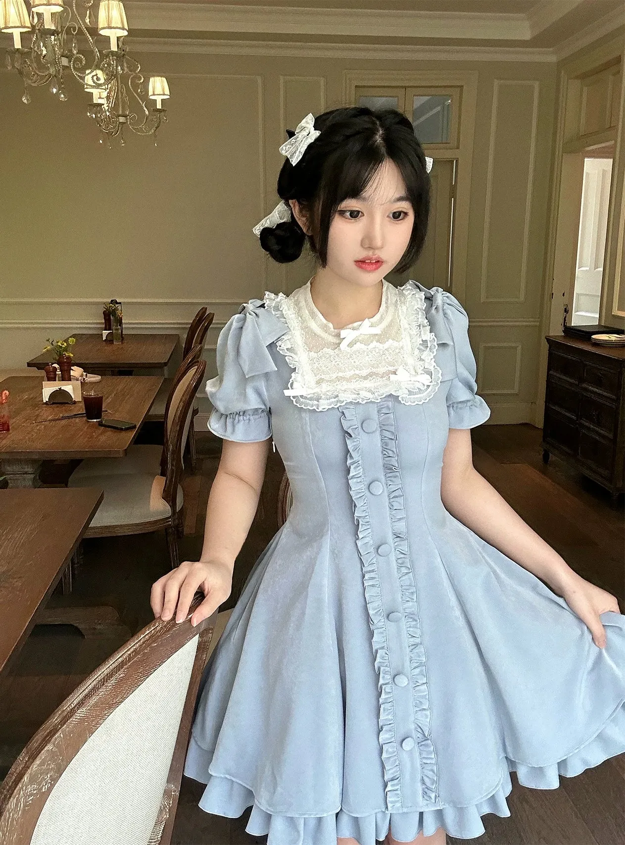 Sweet Wood~Plus Size Lolita OP Dress Summer Dress