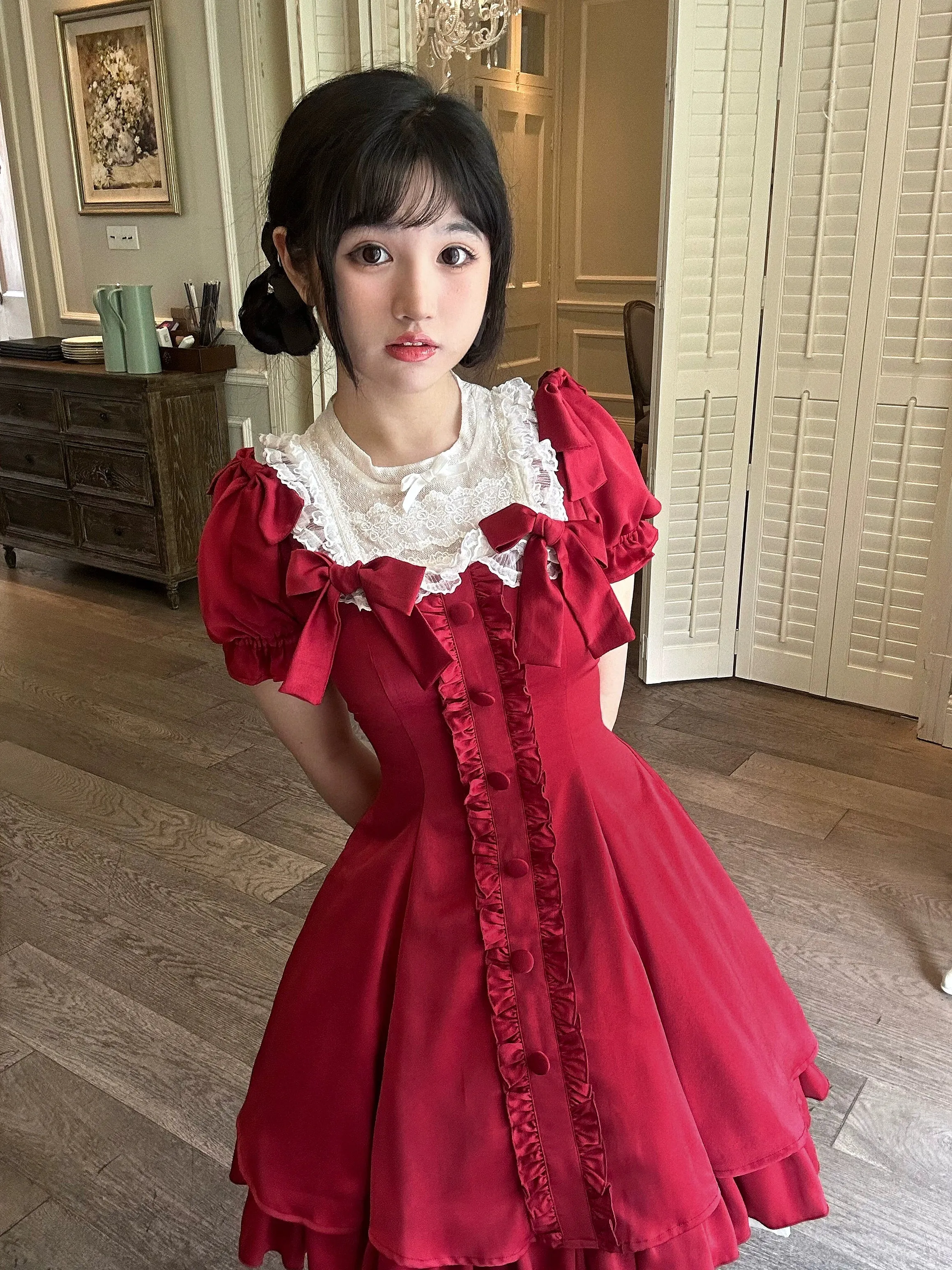 Sweet Wood~Plus Size Lolita OP Dress Summer Dress