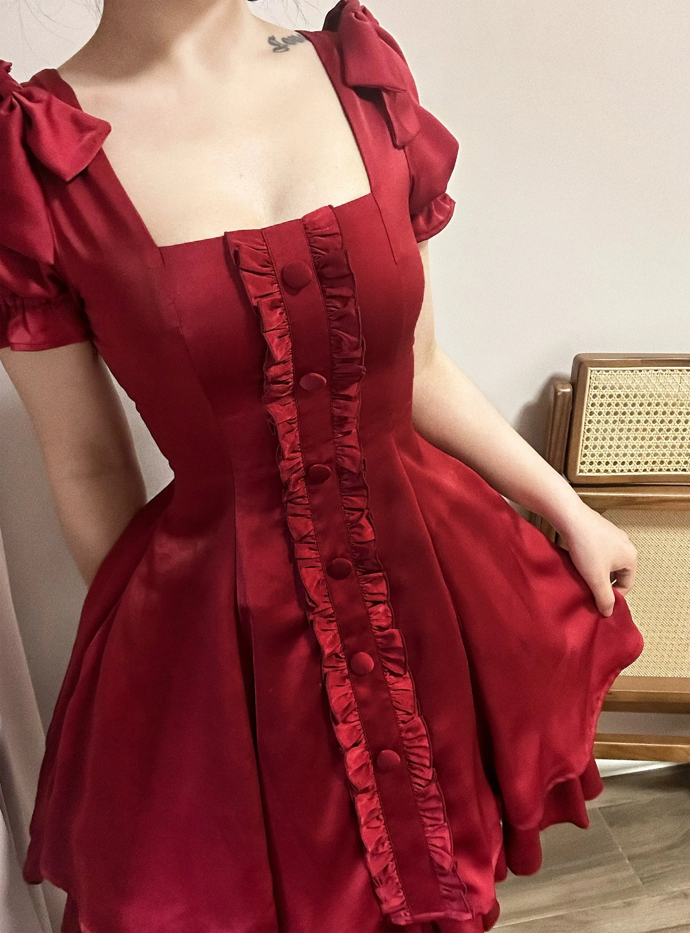 Sweet Wood~Plus Size Lolita OP Dress Summer Dress