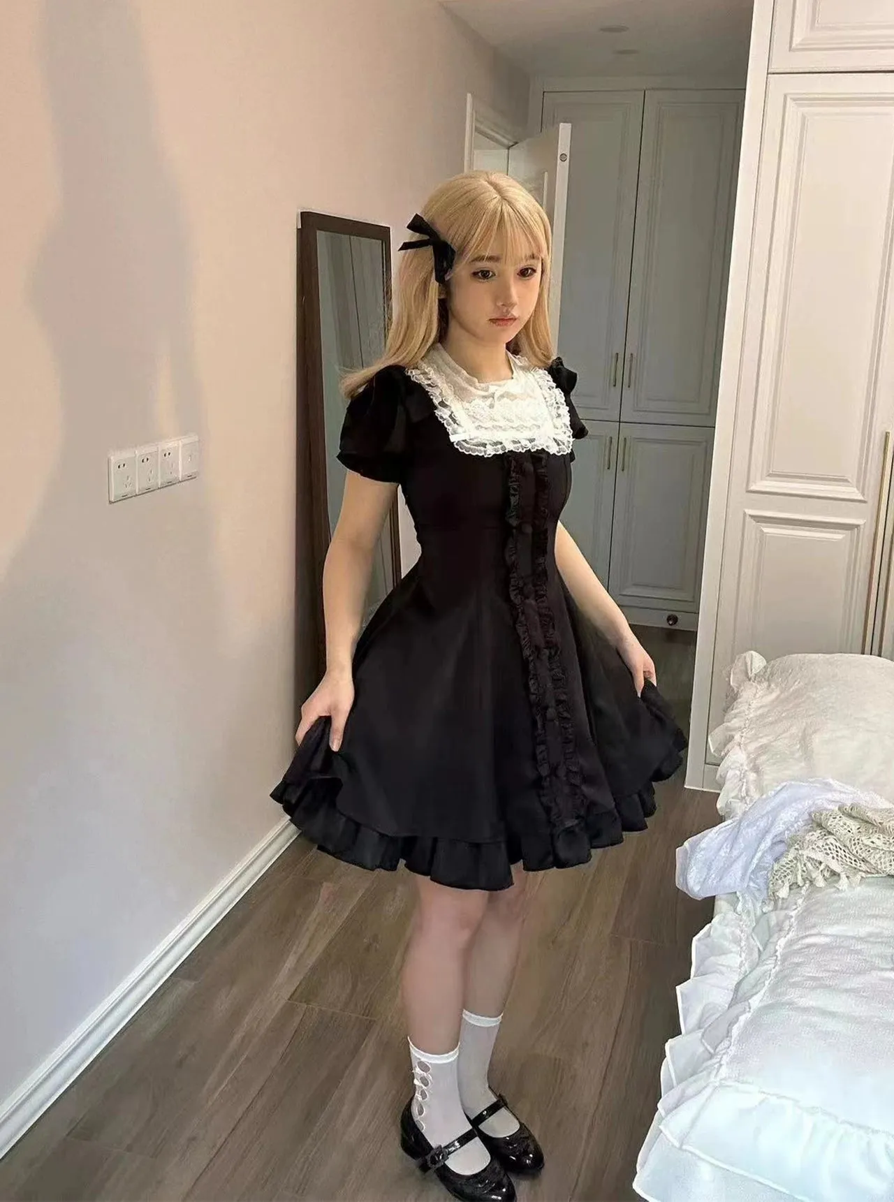 Sweet Wood~Plus Size Lolita OP Dress Summer Dress