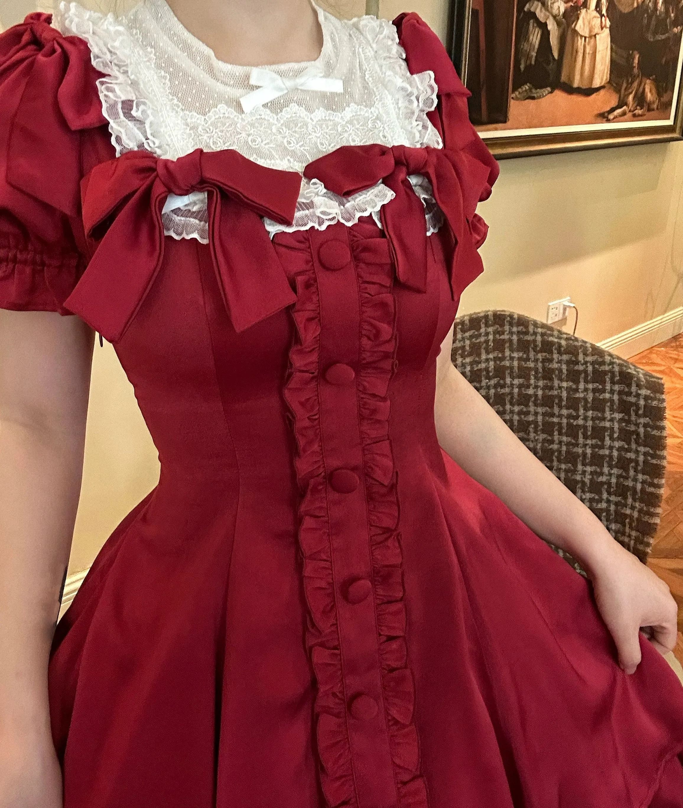 Sweet Wood~Plus Size Lolita OP Dress Summer Dress