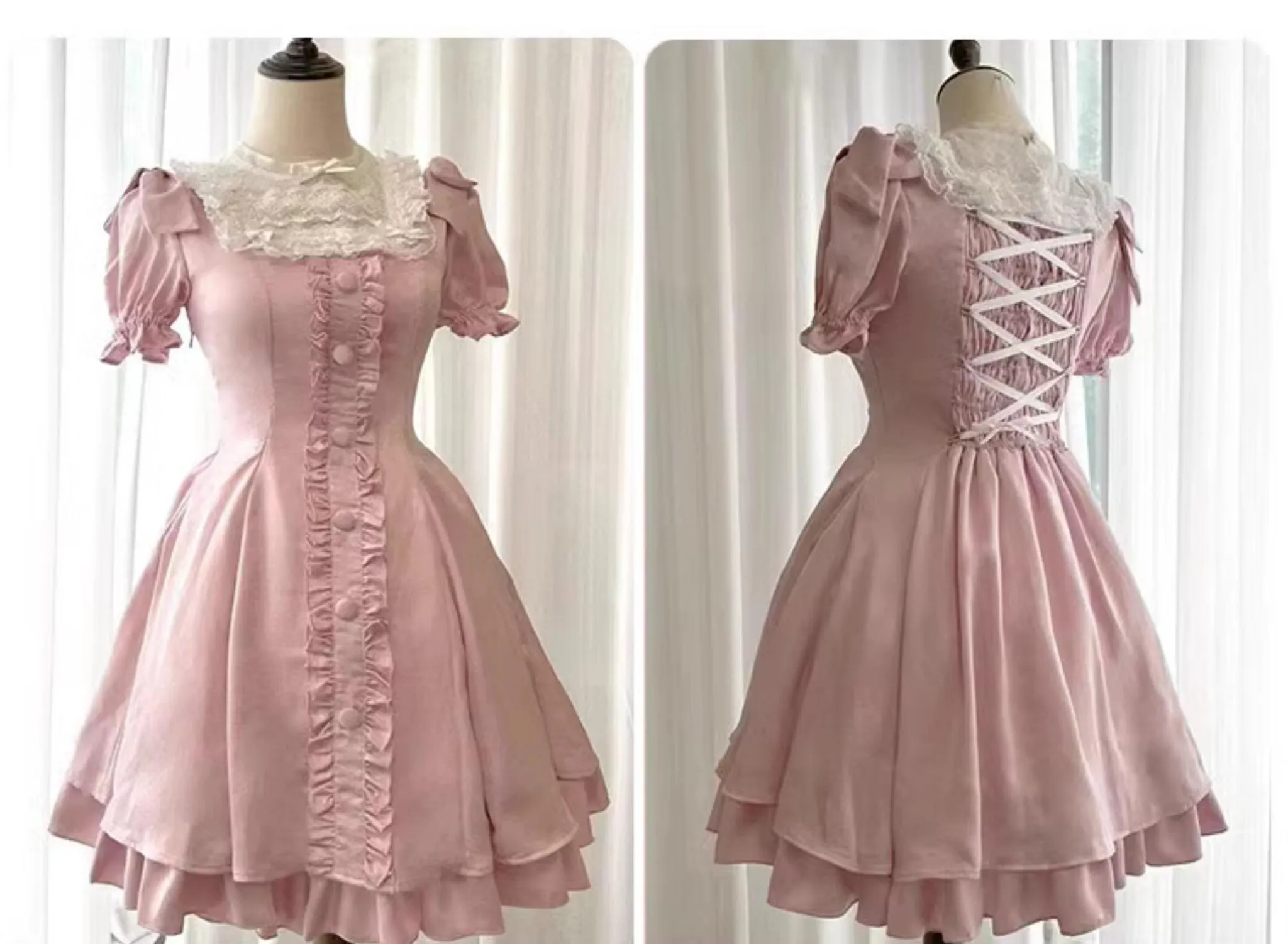 Sweet Wood~Plus Size Lolita OP Dress Summer Dress