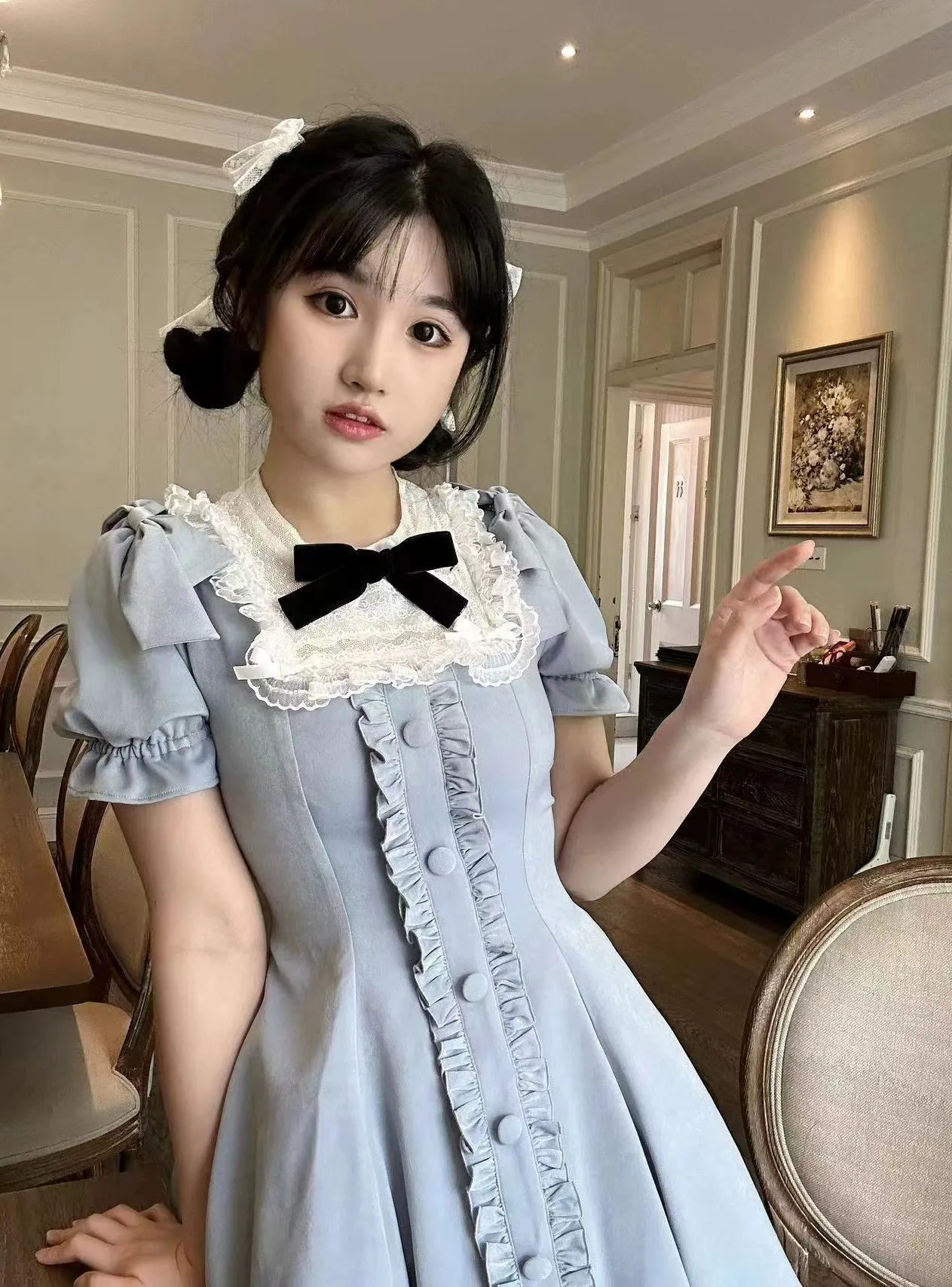 Sweet Wood~Plus Size Lolita OP Dress Summer Dress