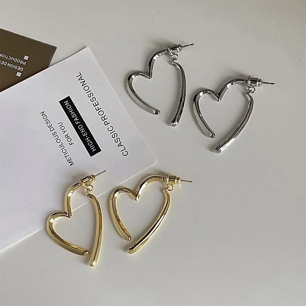 The Adjoined Heart Earring
