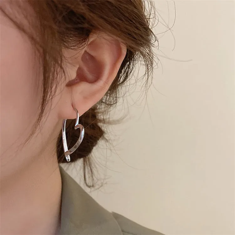The Adjoined Heart Earring