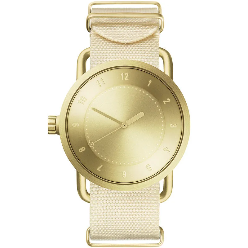 TID No.1 Gold Dial / Black Nylon Strap / Gold Buckle