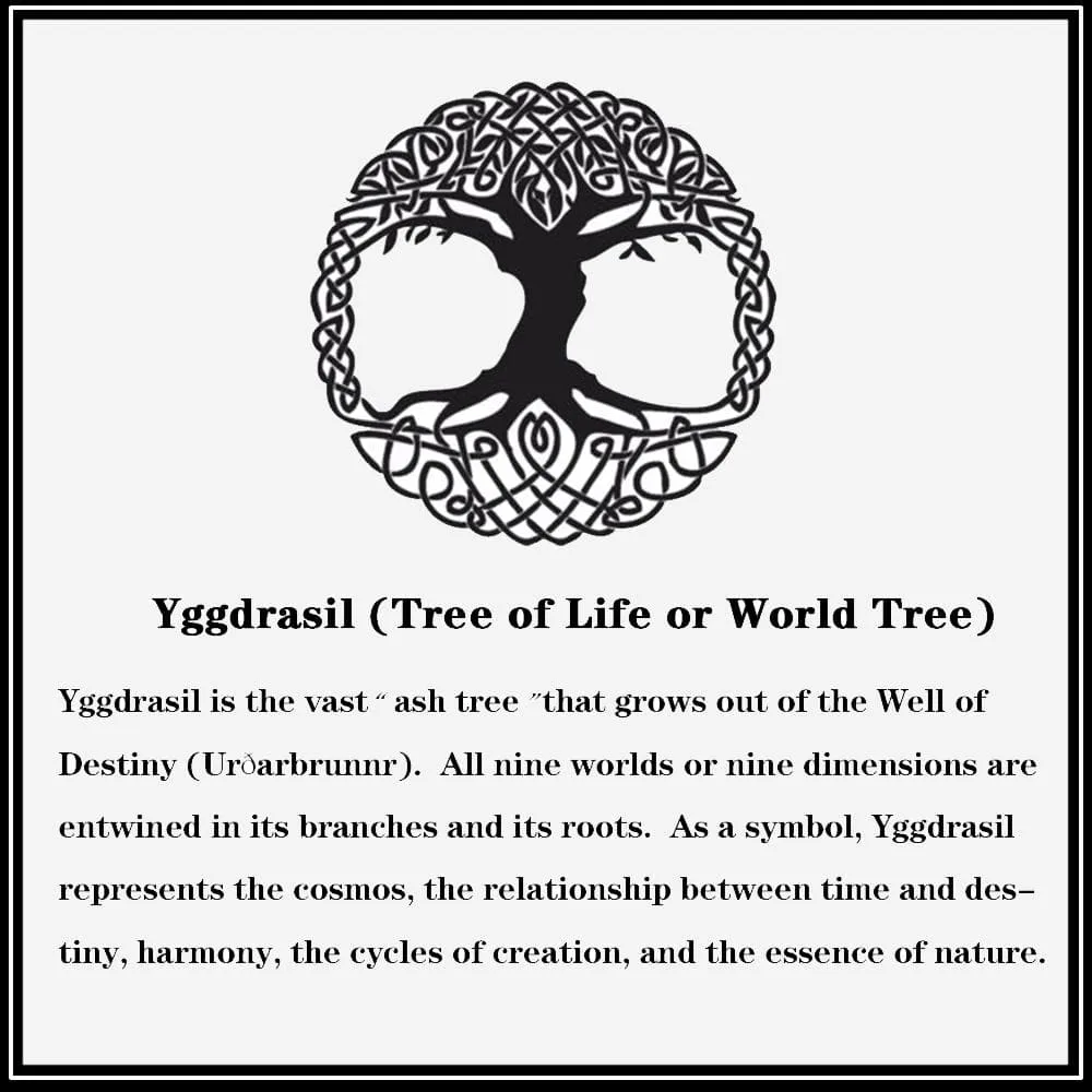 Tree Of Life Stainless Steel Viking Ring