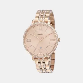 Women's Gold Analog Stainless Steel Watch ES3546I